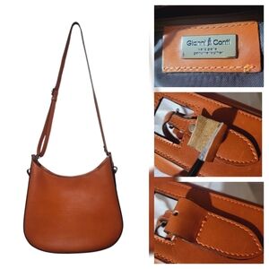 Gianni Conti Italy- *With Defects Shoulder- Crossbody Bag - Genuine Leather $185